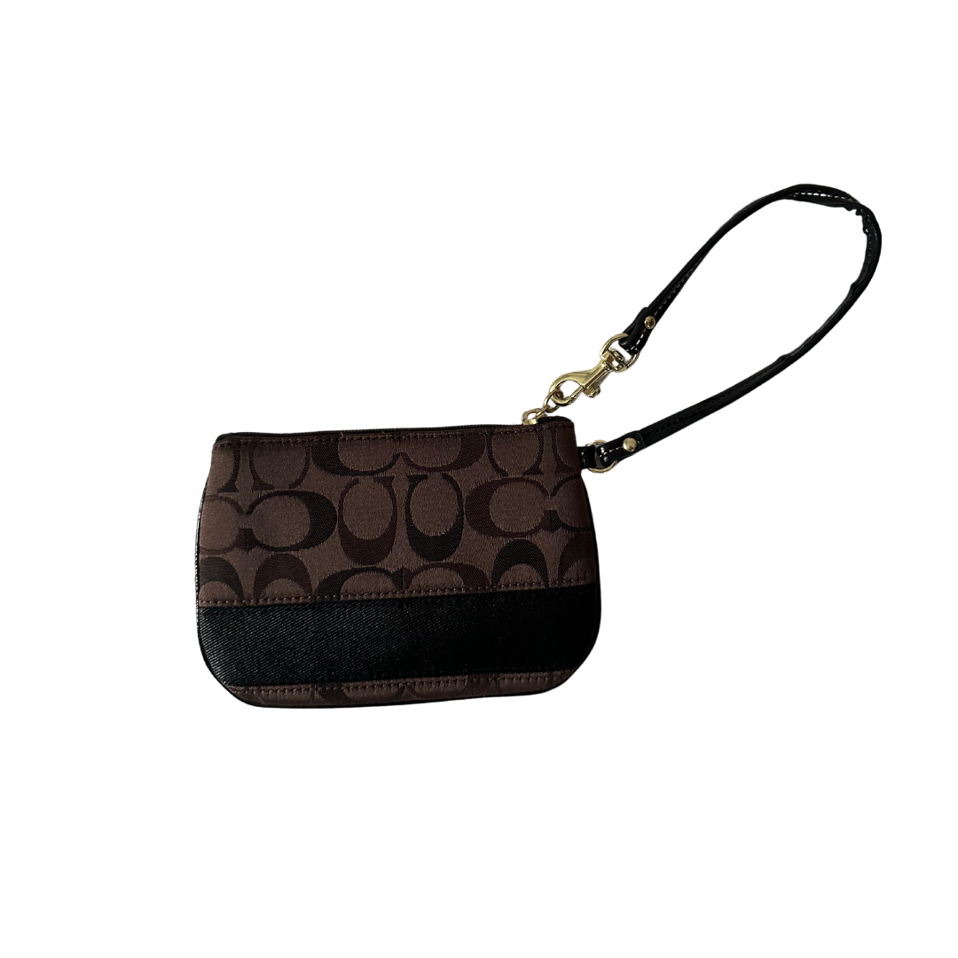 Brown Coach Wristlet